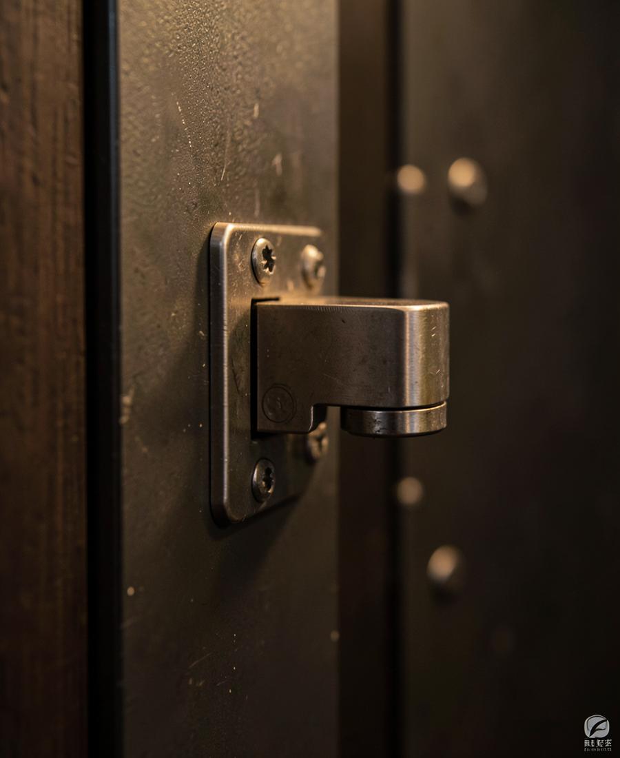 Concealed hinge hardware detail